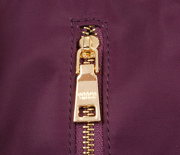 2014 Prada nylon drawstring backpack bag BZ1562 purple